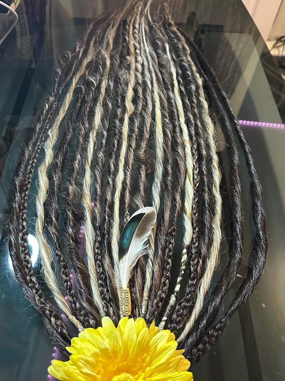 Boho Mixed Braids Hair Extensions - Brown & Blonde